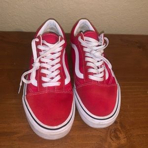 red old skool vans